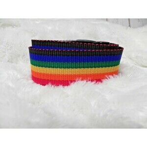 Vintage Rainbow Luggage Cargo Strap 2” Wide X 65" Long Show Your Pride